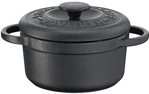 TEFAL PIERRE GAGNAIRE HERITAGE Set 4 mini cocottes fonte d'acier rondes 10 cm / 0,3L Induction E223S404