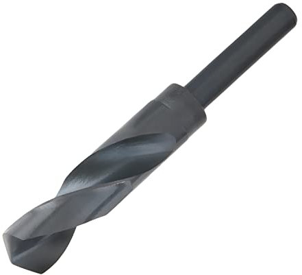 Utoolmart Broca de vástago reducido de 22 mm HSS 6542 óxido negro con vástago recto de 1/2 pulgada 1 unids