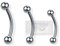 Warrior Piercing Augenbrauenpiercing Kreisförmige/Gebogene Langhantel Steriler 316L Chirurgischer Stahl 16 G (1,2 mm) mit Einer Kugel 3 mm Länge 8 mm 10 mm PMS-001(8)