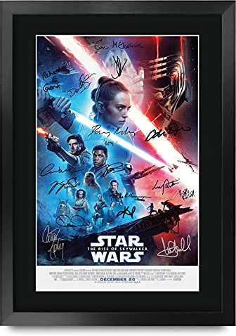 HWC Trading A3 FR Der Aufstieg der Skywalker Star Wars Geschenke Printed Poster Autogramm Bild für Film-Memorabilia Fans - A3 Eingerahmt