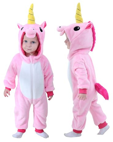 Doladola Babysparkdräkt för pojke och flicka, djurhuva, onesie, småbarn, overall, höst- och vinterkläder