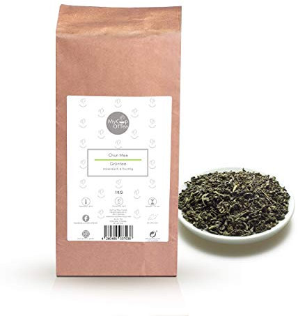 Chun Mee Bio-Tee 1kg – Hochwertiger Grüntee in Bio-Qualität aus China – Grüntee aus ökologischem Anbau – Rauchig-Süß im Geschmack – Für Genießer und Tee-Kenner – MyCupOfTea