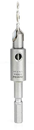 Amana Tool 55644 Carbide Tipped 82 Degree Countersink Taper for Festool CENTROTEC System #8 Screw x 3/8 D x 7/64 Drill D