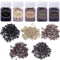 Duufin 2500 Stück Microrings mit Silikon Einsatz 5 mm Silikon Nano Ringe Microrings Hair Extension Microringe Loops Silikonringe Micro Links für Haarverlängerung, 5 Flaschen mit 5 Farben