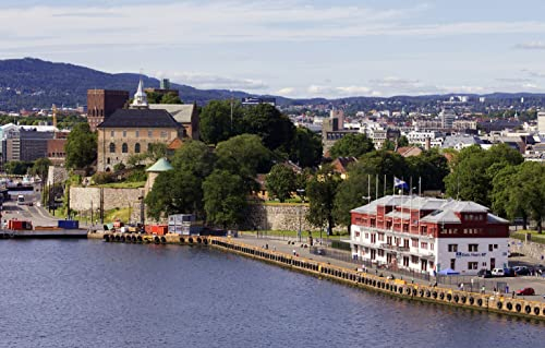 LHJOYSP Puzzle 1000teile Kinder Stadtarchitekturpier Oslo, Norwegen 75x50cm