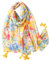 FAIRYGATE Damen Schal XXL Schöner Blumendruck Warm Weich Frauen Deckenschal Halstuch Scarf Poncho Cape Geschenk für Mama 9043
