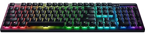 Razer DeathStalker V2 Pro (Red Switch) - Kabellose Optische Low-Profile-Gaming-Tastatur (Lineare Optische Switches, HyperSpeed Wireless, Bluetooth 5.0) QWERTY US-Layout | Schwarz