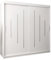 Kryspol Schwebetürenschrank York 200 cm Kleiderschrank mit Kleiderstange und Einlegeboden Schlafzimmer- Wohnzimmerschrank Schiebetüren Modern Design (Weiß)