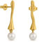 GOLDENE OHRRINGE ECLAT | Entworfen von Joidart | Eclat-Kollektion | 24K vergoldetes Metall | Murano-Glas