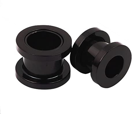 Mesnt 1 Paia Dilatatore Acciaio Chirurgico, Plugs e Tunnels Piercing Expander Stretchers Semplice lucidato