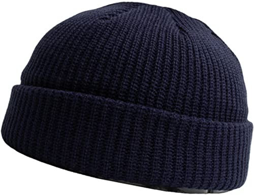 Faringoto Beanie Mütze Winter Outdoor Sport Geschenke Strumpffüller für Männer Frauen, Marineblau 01, Einheitsgröße