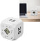 Temporizador de Cubo, Sensor de Gravedad Temporizador, Temporizador de Digital, Pantalla Retroiluminada, Reloj de Sonido Ajustable y Silencioso, Preajustes de 5, 15, 25, 45 Minutos (Blanco)