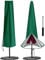 OKPOW Funda impermeable para sombrilla de jardín 600D, resistente para sombrilla de jardín de 2,5 m, 2,7 m, 3 m, protección contra rayos UV, resistente al viento, con cremallera