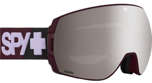 Spy Optic LEGACY SE Ski- und Snowboardbrille für Unisex, Erwachsene, Männer und Frauen (Merlot - Happy Bronze Silver Mirror + Happy LL Gray Green Red Mirror)