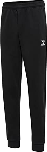 hummel Unisex Kinder Hmlmover Cotton Cuff Kids Sweatpants, Schwarz, 152 EU