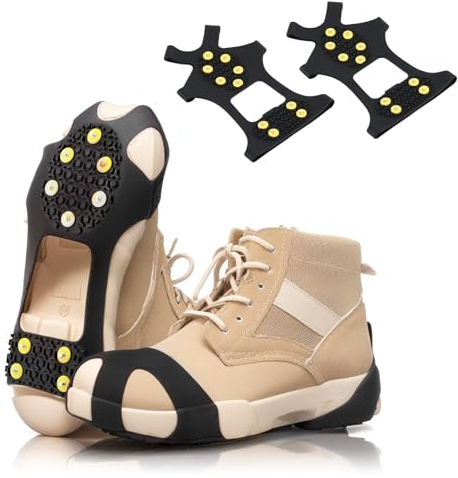 Schuhspikes, 1 Paar Spikes für Schuhe, Schuhkrallen Spikes Ice Klampen Spikes Steigeisen, Anti Rutsch Sohle EIS Schneekette für Den Stiefell Winter Outdoor Sports Klettern (M/34-37)