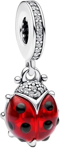 QIKAOLA 925 Sterling Silber Charms Beads für Pandora Armbänder Halskette Charms Anhänger Kompatibel mit europäischen Armbänder und Halsketten für Frauen Mädchen