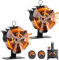 YUNYODA 2 Pack Fireplace Fan with 6 Blades, Heat-Powered Stove Fan with Thermometer, No Electricity, Quiet Fireplace Fan, Air Circulation, Fireplace Stove Fan, Without Electricity for Wood Stove