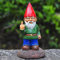 Get Stoop Statue de pelouse en résine avec Doigt d'honneur de 15 cm de Haut, Statue de Nain de Jardin, Ornement de Doigt d'honneur, Barbe Blanche, Nain pour décoration de pelouse