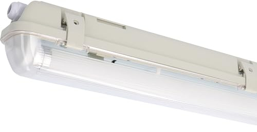 Proventa Feuchtraumleuchte mit LED-Röhre 60 cm 7,5W neutralweiß IP65 G13