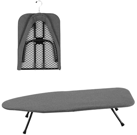 Planche à Repasser Pliable Table à Repasser, Petite Planche à Repasser Pliable avec Fonction Pliante, Mini Planche à Repasser Pliable avec Pied Antidérapant pour Usage Domestique 81 x 31 cm