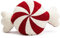 champracer Weihnachts Zuckerstangen Kissen, Peppermint Pillows Candy Kreatives 3D Pfefferminz Bonbon Plüsch Kreatives Weihnachts Bonbonkissen, rotes spiralförmiges Lutscherkissen (rot,Süßigkeiten)