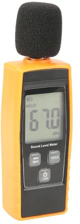 Mini Fonometro, Tester del Rumore con Portata Automatica, Mantenimento Massimo, Retroilluminazione Automatica per Monitoraggio, Test su Veicoli, Configurazione Home Theater