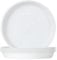 Muzhira Lot de 6 Soucoupes pour Plantes, Soucoupes pour Pots de Fleurs pour Plantes, Plateaux de Planteur pour Intérieur, Extérieur, Jardin - 11.5cm/Blanc
