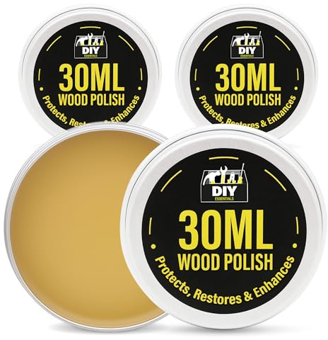 SOL 90ml Wood Polish - 3pk 30ml Wax Furniture Restorer, Natural Finish | Natural finish wax formula, for tables, cabinets, floors and antique furniture care