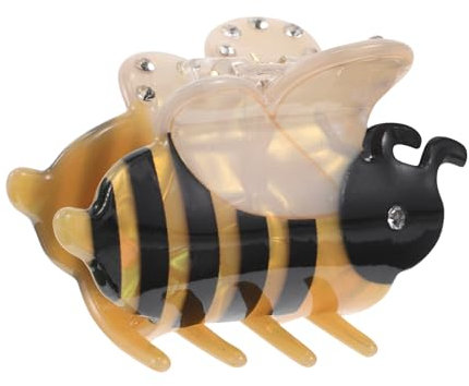FRCOLOR Bienen-Haarspange Niedliche Acetat-Bienen-Haarklammer Für Damen Lustige Cartoon-Haar-Accessoires Einzigartige Tier-Haarspange Für Dickes Und Dünnes Haar