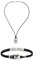 Emporio Armani Herren Zweifarbiger Leder Halskette und Armband, Set