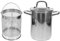 MOTHNUR 1 Ensemble Friteuse Tempura Bateau à vapeur thermomètres air poêle antiadhésive casserole anti-adhésive friteuse en acier inoxydable panier de friture à main acier inoxydable 304