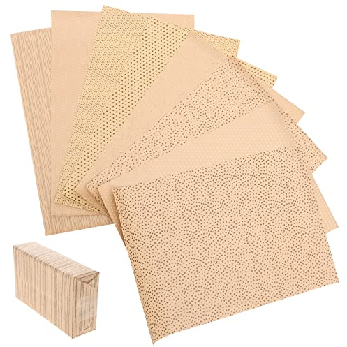 CALLARON 8 Stück Kraftpapier Geschenkpapier Packpapier für Schachteln Bücher und Bastelarbeiten Schlicht Robust Praktisch