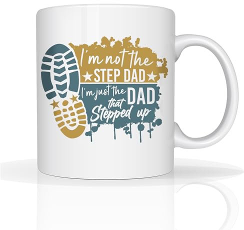 Star Online Step Dads Mug Gifts for Dad Fathers Day Mug from Daughter & Son Birthday Gift for Daddy 11oz Ceramic Coffee Mugs