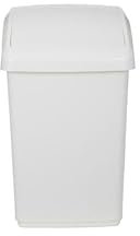 ZARVICZONIA 10L/30L/50L Premium Plastic Swing Bins Durable For Kitchen Bathroom Rubbish Office Room Trash Rubbish Recycling and General Waste (Cream, 10 Litre)