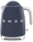 Smeg, KLF03NBEU 1.7L Wasserkocher, Soft-Opening-Kannenverschluss, Herausnehmbarer Anti-Kalkfilter aus Edelstahl, Automatische Abschaltung bei 100°C, Rutschfeste Stellfüße, 2400W Leistung, Navy Blue