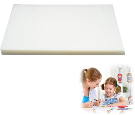 Flewdart 36pcs papel magico horno translúcido 14.5 x 20 x 0.3cm, plastico magico termoretráctil shrink plástico encogible para la pintura a mano, no imprimible