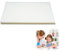 Flewdart 36 schrumpffolie set verrückt transluzent 14.5 x 20 x 0.3cm, shrinky dink paper plastic sheets, shrink folie schrumpffolie handabdruck set für Handmalerei, nicht bedruckbar