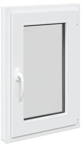 Fenêtre de Cave, Fenêtre de Sous-sol 50x75 cm oscillo-battante DIN gauche blanche
