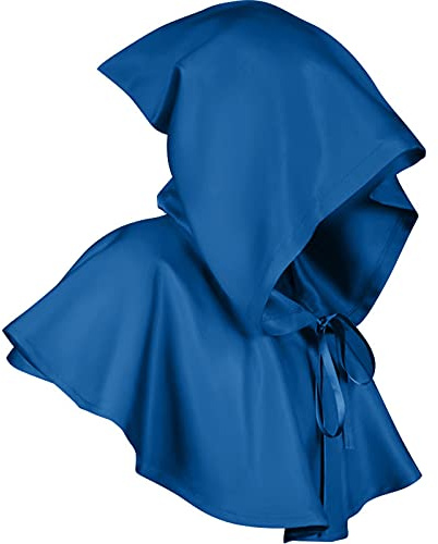 Wicke Caps mit Kapuze Baseballmützen für Erwachsene Cosplay Cloakball Masquerade Kostüm Suns Cap (Blue, One Size)