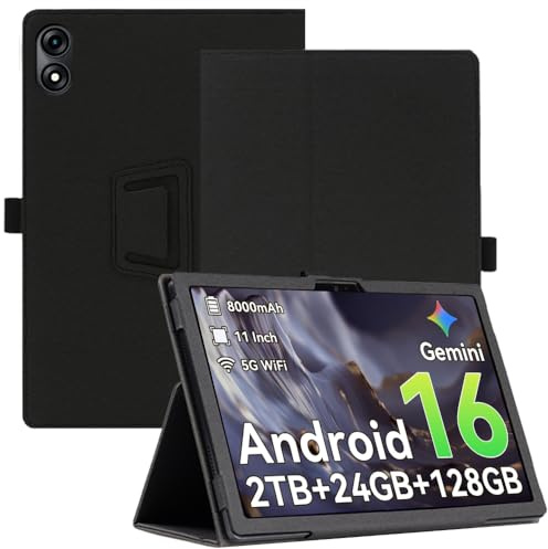 AKNICI Tablet Hülle für TABWEE T50 Tablet 11 Zoll, PU Leder Abdeckung Klappständer Case Cover Schutzhülle mit Handschlaufe Magnet für TABWEE T50