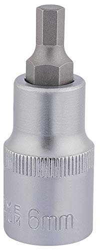 Draper 16298 1/2-Inch Square Drive Metric 6 mm Tip Hexagonal Socket Bit