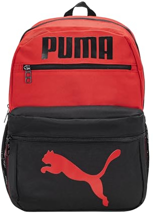 PUMA Meridian Kinder Rucksack, Schwarz/Rot, schwarz/rot
