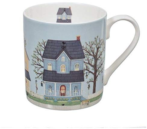 Wrendale Sally Swannell Tasse en porcelaine anglaise Motif maison de campagne