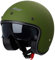 Motorrad Jet Helm Cafe Racer ECE 22-06 Sonnenblende Scooter Matt Grün S
