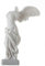 BeautifulGreekStatues Ancient Ruins Louvre Museum Winged Victory Nike of Samothrace Figur, 19 cm