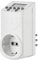 Electraline 58112 Programmatore Timer Digitale, Programmi Settimanali e Giornalieri, Spina Italiana piccola 10 A, Presa Schuko + 10A, Bianco