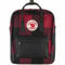 Fjallraven Fjällräven, Kånken Re-Wool , Rucksack, Rot Schwarz, Onesize, Unisex-Erwachsener, 28x12x36cm