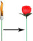 VANTIYAUS Torch to Rose (10 Stück) Feuer Magie Trick Flamme erscheinende Blume Professionelle Magier Requisiten Mentalismus Magie für Freundin/Hochzeitssendungen oder Straßen