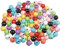HUASUN 100pcs 14mm Glöckchen Schellen Bunte Metallglöckchen Bastelglocken Schlittenglocken Kleine Glocken für Handwerk Weihnachtsfeier Dekor Schmuckherstellung Hundehalsband